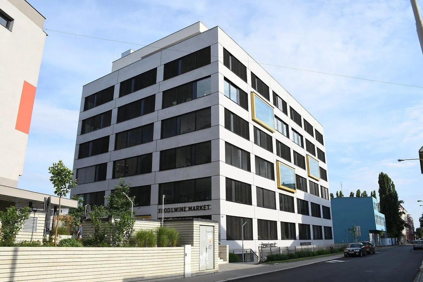 Budova Czechner Factory Park v Brně, kde sídlí brněnská kancelář Brightboxu