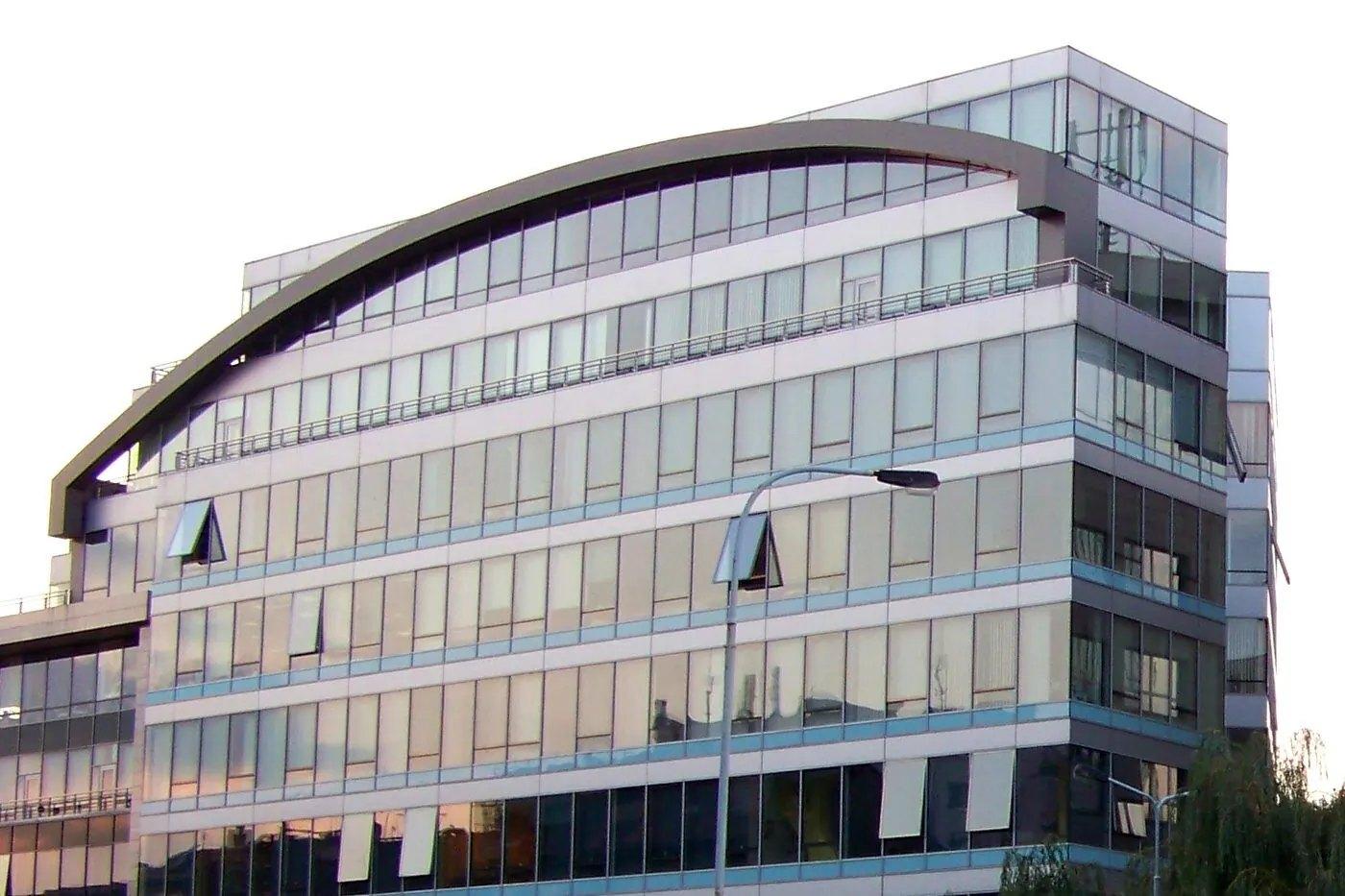 Budova Pankrác House v Praze, kde sídlí kancelář Brightboxu