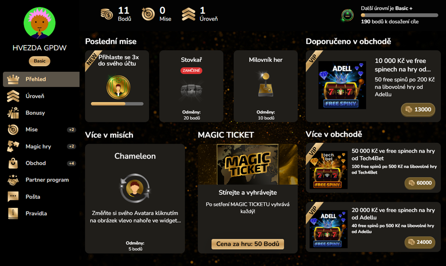 MAGIC + | NOVÁ DIMENZE ZÁBAVY A ODMĚN