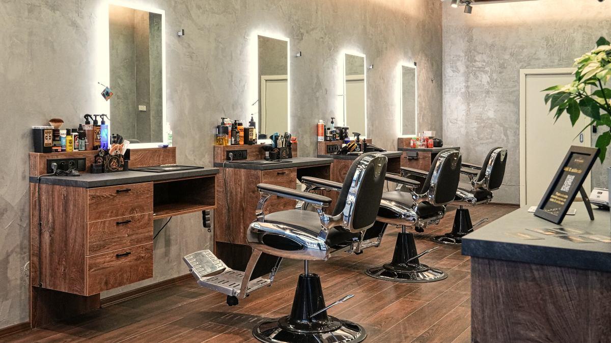 interiér Better Barber ve Stodůlkách