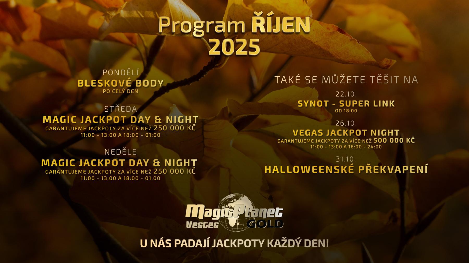 program říjen 2025