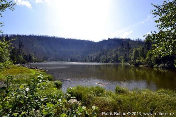 Plešné Lake and Plechý